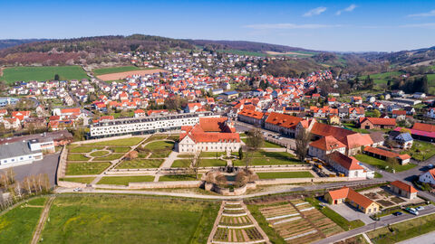 Drohnenaufnahme von Morschen