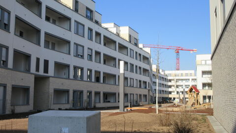 Neuer Geschosswohnungsbau in Frankfurt Riedberg