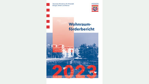 Wohnraumförderbericht 2023 Titelblatt Wohnraumförderbericht 2023